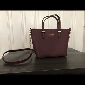 Burgundy Kate Spade crossbody
